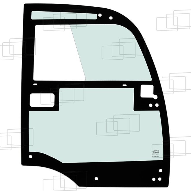 TÜRSCHEIBE RECHTS (ABSTAND QUADRATISCHE BOX 63 MM)